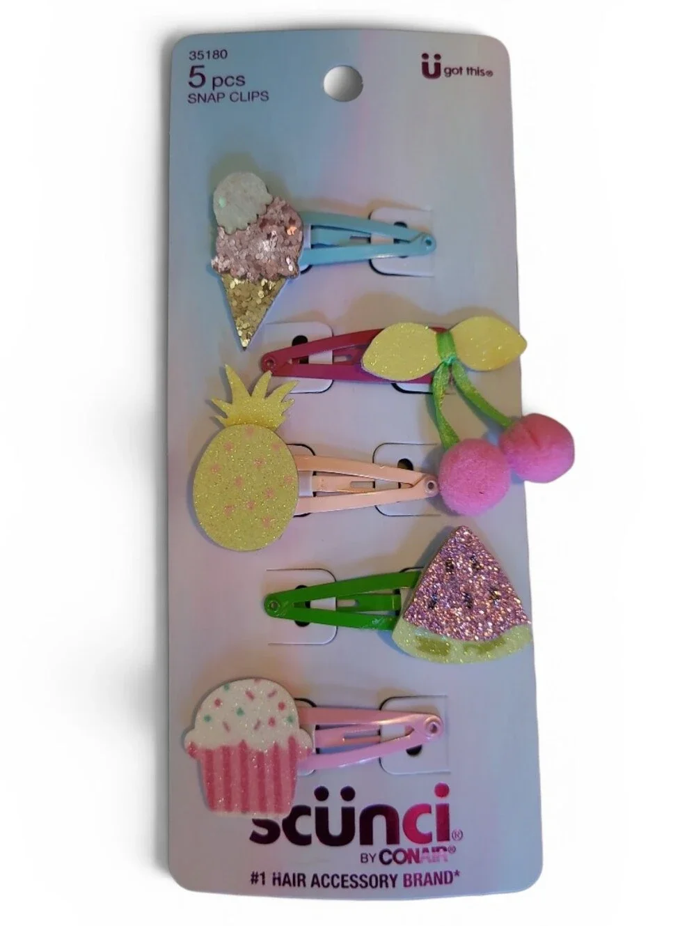 Girl's Scunci By Conair Hair Clips 2 Pack Lot NWT's! 🩷
